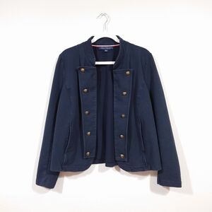 Tommy Hilfiger Navy Double-Breasted Military Blazer XL